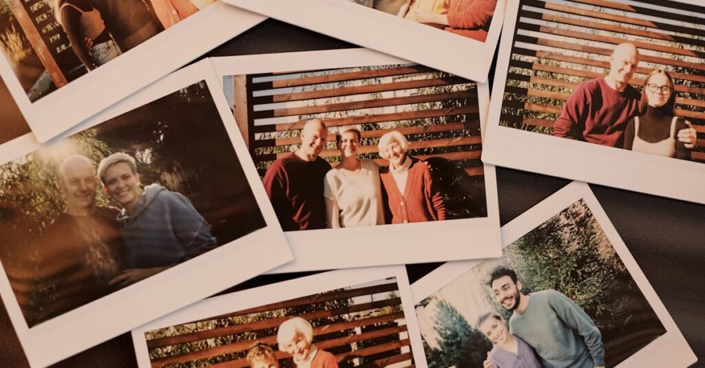 A heartfelt collection of family photos showcasing joyful moments and connections.
